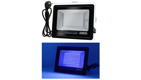 Светодиодный ультрафиолетовый прожектор UV PROFESSIONAL  LED 220В 100Вт IP66 