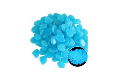 Пластиковые камни, светящиеся в темноте 50 штук, цвет: Голубой