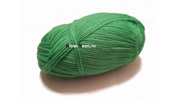 Пряжа флуоресцентная, длиной 200 м., цвет: Зеленый 
