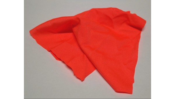 Флуоресцентная ткань Biflex, цвет: Красно-Оранжевый, 1 метр