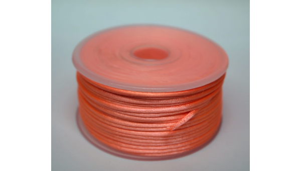 Шнур капроновый флуоресцентный, диаметр 3-4 мм, катушка 50 м, цвет: Оранжевый