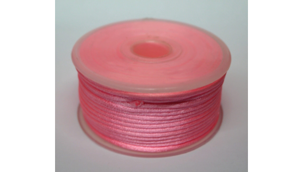 Шнур капроновый флуоресцентный, диаметр 3-4 мм, катушка 50 м, цвет: Розовый