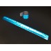 Браслет светоотражающий самозакрепляющийся "мягкий пластик", всепогодный, цвет: синий, 3х30 см