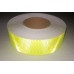 Лента светоотражающая призматическая (световозвращающая) самоклеющая, цвет: лимонный, длина 1 метр, ширина 5 см